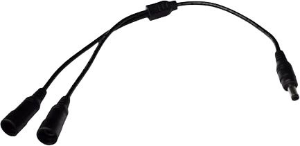 14" Helmet Light Splitter 1 Battery To 2 Lights