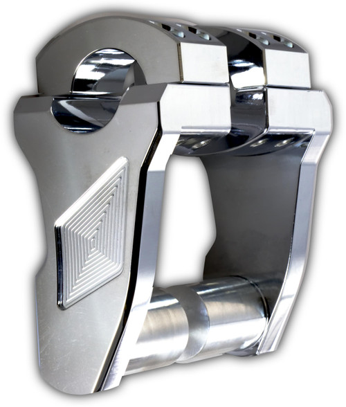 Pivoting Handlebar Riser Chrome 3" Rise