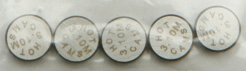 Valve Shims 9.48x3.10mm 5/pk