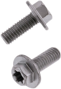 Euro Torx Large Flange Bolt 6x.1.0x15mm 10/pk