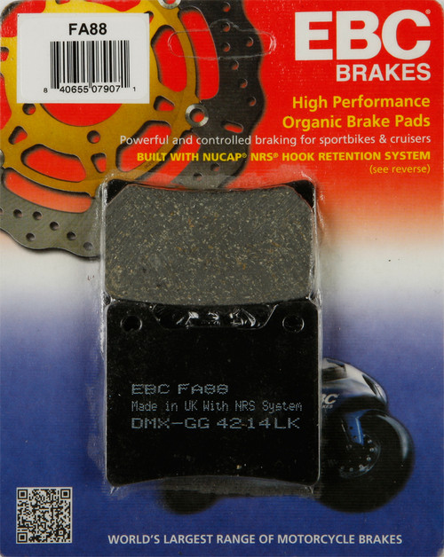 Brake Pads Fa88 Organic
