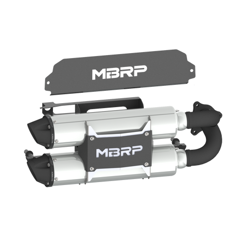 Dual Stacked Slip-on System W/ Performance Muffler Blk Tip