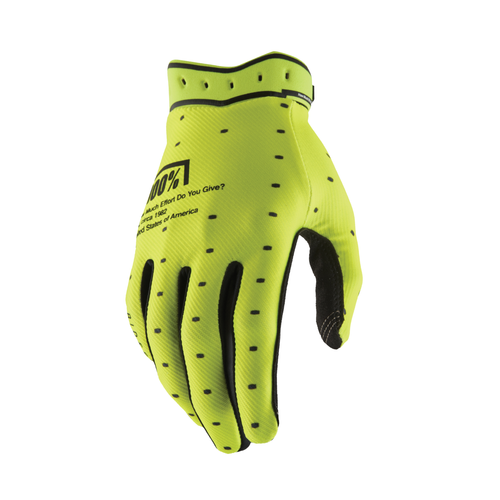 Ridefit Gloves Flo Yellow Lg