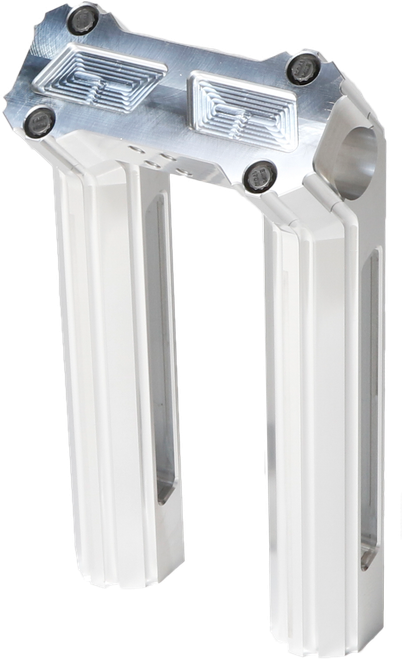 H/d Billet Risers 8" Raw Kickback