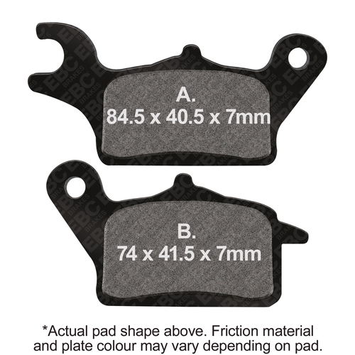 Brake Pads Sfa708 Organic