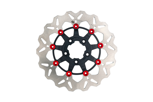 Rotor 11.5" Floating Wave Fr Black/gold Buttons