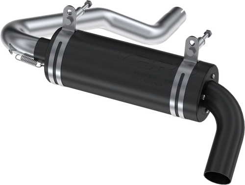 Single Slip-on System W/ 4.25" Performance Muffler Blk