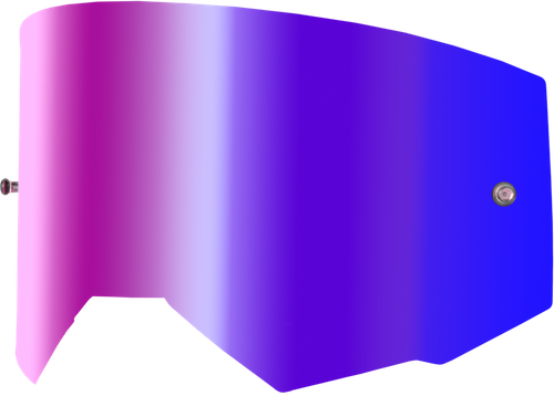 Single Lens W/ Post Adult W/ Iridescent Red Mir/smk Lens