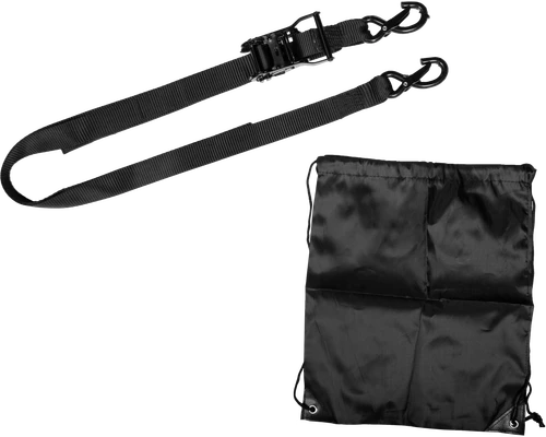 1.5" X 8' Ratchet Soft Tie-down Black 2/pk