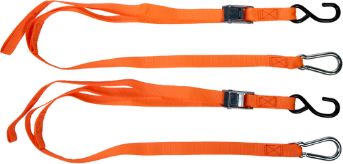 1" X 6' Tie-down Orange 2/pk