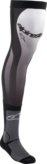 Knee Brace Socks Black/white Lg/xl