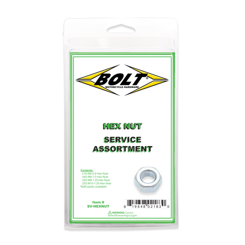 Hex Nut Assortment 90 Piece Kit