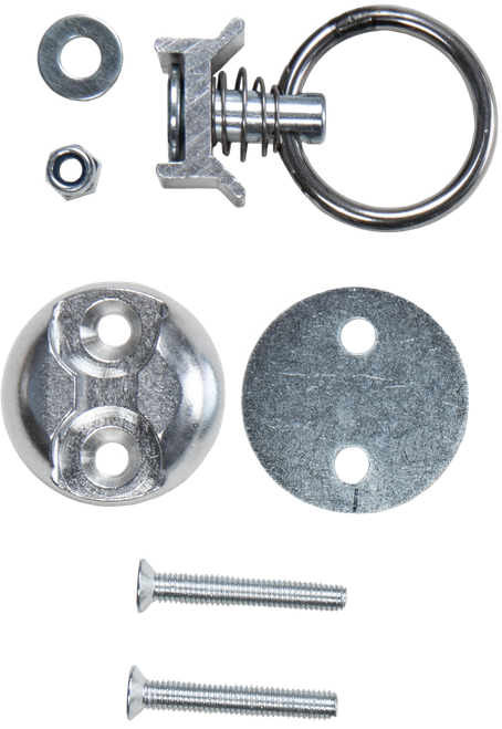 L-track Anchor Mount Removable 1.25" Eyelet 1/pk
