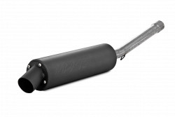 Single Slip-on System W/ Utility Muffler Blk Hon