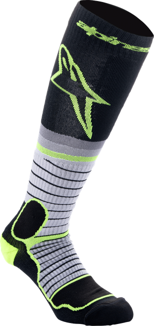 Mx Pro Socks Black/grey/ylw Fluo Md