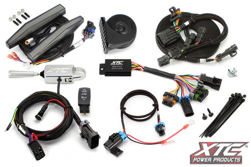 Auto Turn Signal Kit W/ Billet Lever And Front Drl Lights Kaw