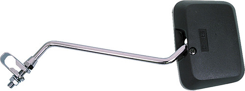 SQUARE CLAMP-ON MIRROR BLACK 10"