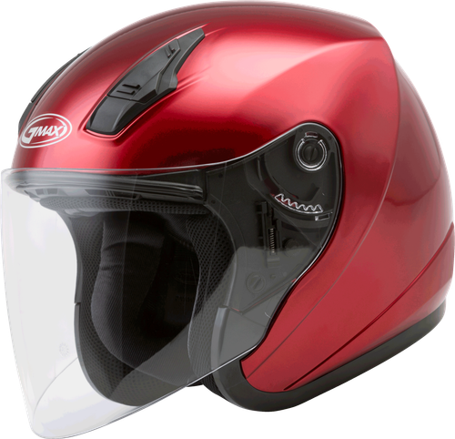 OF-17 OPEN-FACE HELMET CANDY RED LG