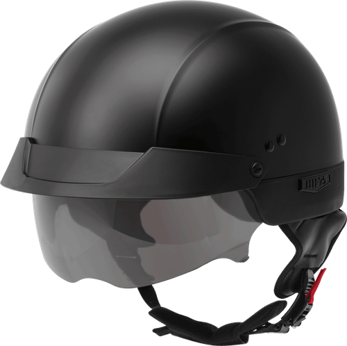 HH-75 HALF HELMET MATTE BLACK XS