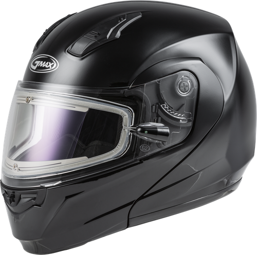 MD-04S MODULAR SNOW HELMET W/ELECTRIC SHIELD BLACK 2X