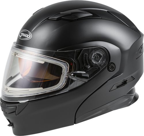 MD-01S MODULAR SNOW HELMET W/ELECTRIC SHIELD MATTE BLK MD