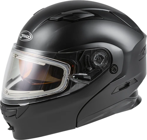 MD-01S MODULAR SNOW HELMET W/ELECTRIC SHIELD MATTE BLK XL
