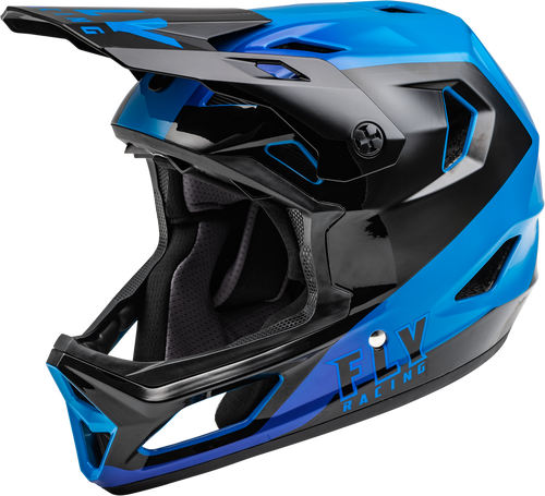 RAYCE BICYCLE HELMET BLACK/BLUE SM