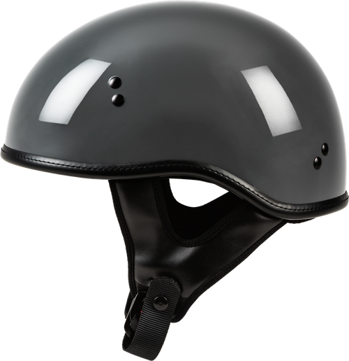 .357 SOLID HALF HELMET GREY SM