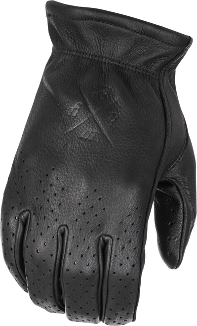 LOUIE PERFORATED GLOVES BLACK SM