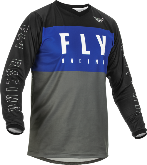 F-16 JERSEY BLUE/GREY/BLACK LG