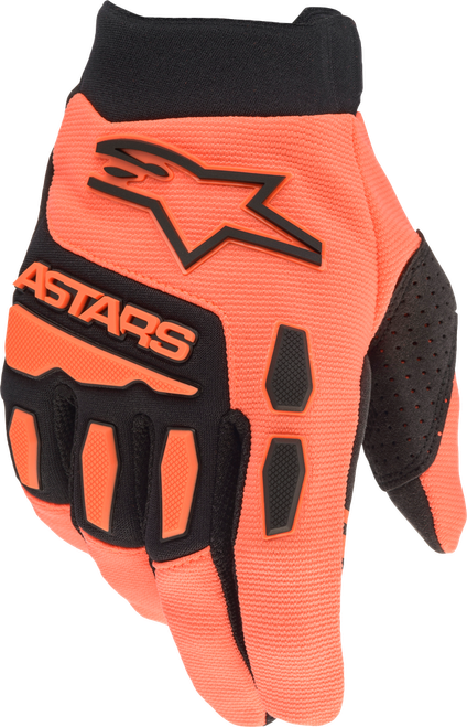YOUTH & KIDS FULL BORE GLOVES ORANGE/BLACK YM