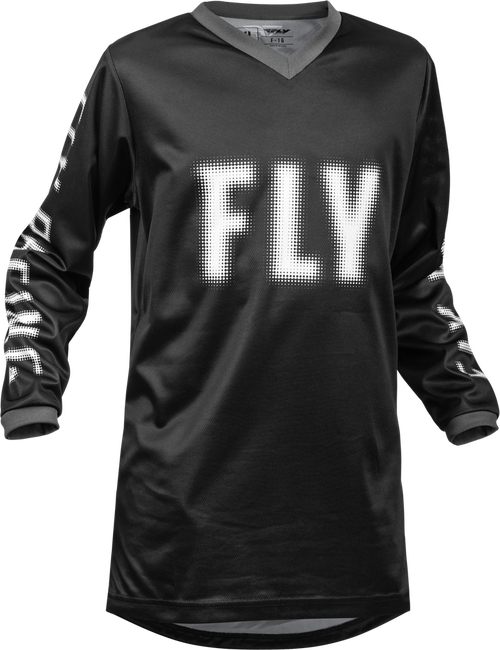 YOUTH F-16 JERSEY BLACK/WHITE YS