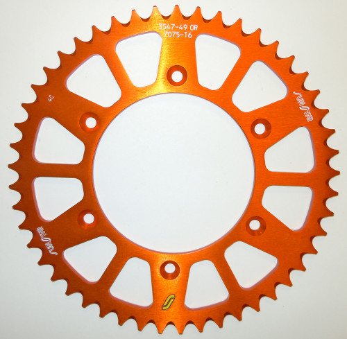 REAR SPROCKET ALUMINUM 49T-520 ORG HUS/HUSQ/KTM