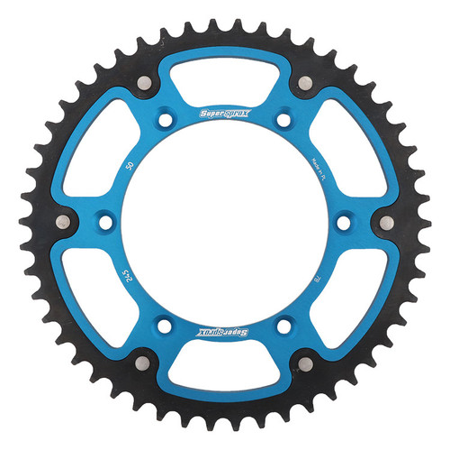 REAR STEALTH SPROCKET ALU/STL 50T-520 BLU YAM
