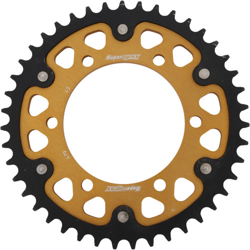 REAR STEALTH SPROCKET ALU/STL 43T-530 GLD YAM