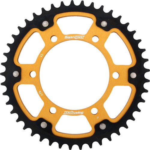 REAR STEALTH SPROCKET ALU/STL 45T-530 GLD YAM