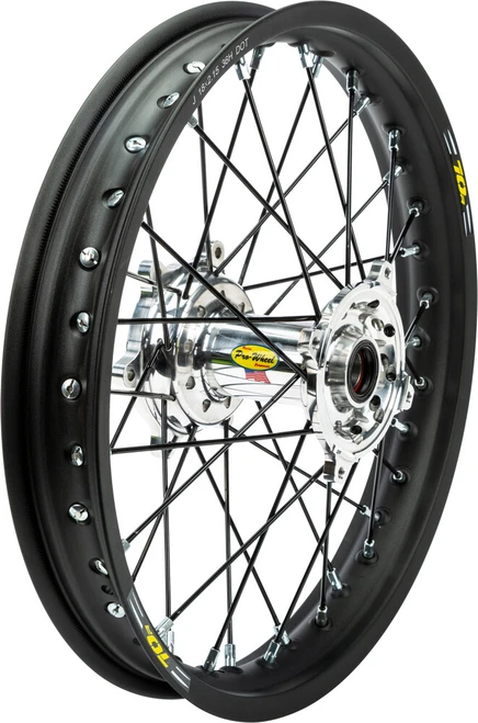 WHEEL REAR 2.15X18 SILVER HUB BLK RIM/BLK SPOKE/SIL NIPPLE