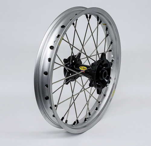 WHEEL REAR 2.15X19 BLACK HUB SIL RIM/SIL SPOKE/BLK NIPPLE