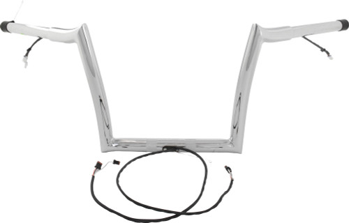 12" OEM MONKEY BAR PRE WIRED CHROME `15-23 FLTR