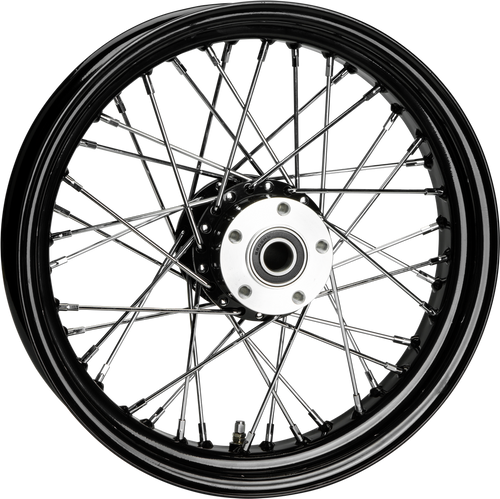 FR 40-SPK SD BLACK 16X3.5 FLST-HUB 3/4" AXL PRE 99