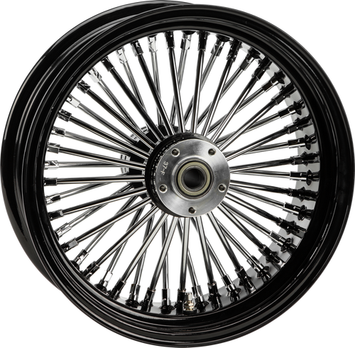 RR 48-SPK BLACK 18X3.5 BT/XL-HUB 3/4" AXL 00 LTR