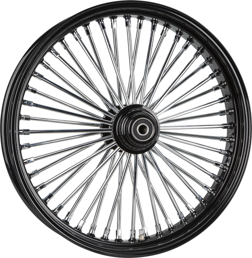 FR 48-SPK SD BLACK 21X3.5 WG-HUB 1" AXL 00 LTR