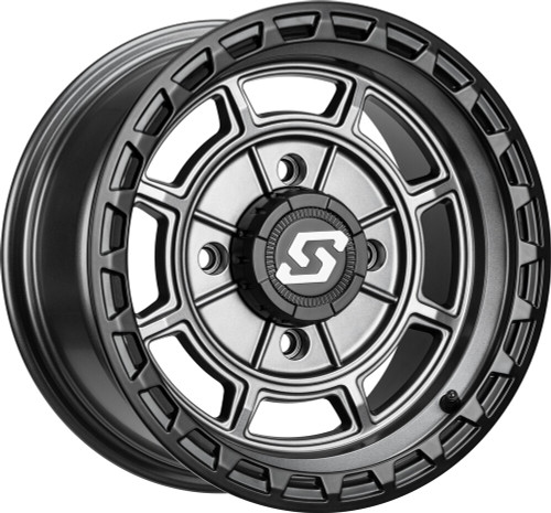 RIFT WHEEL 14X7 4/156 5+2 (+10MM) CARBON GREY