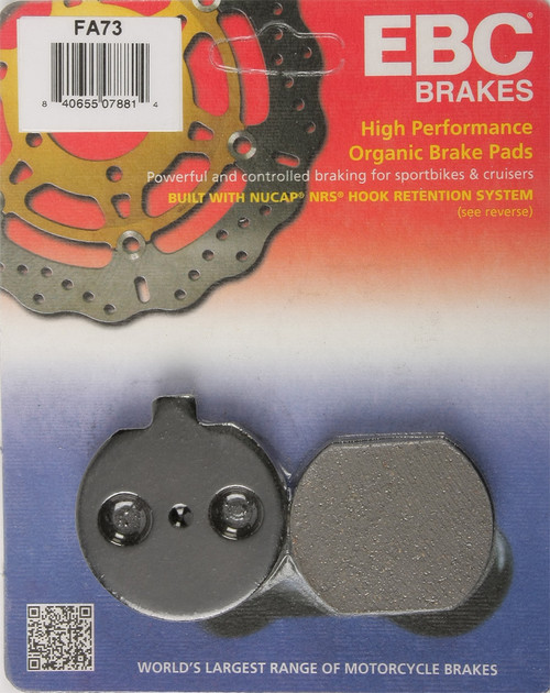 BRAKE PADS FA73 ORGANIC