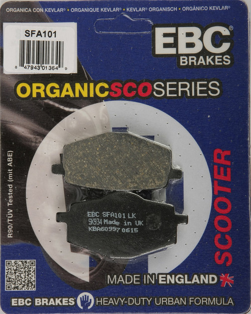 BRAKE PADS SFA101 ORGANIC