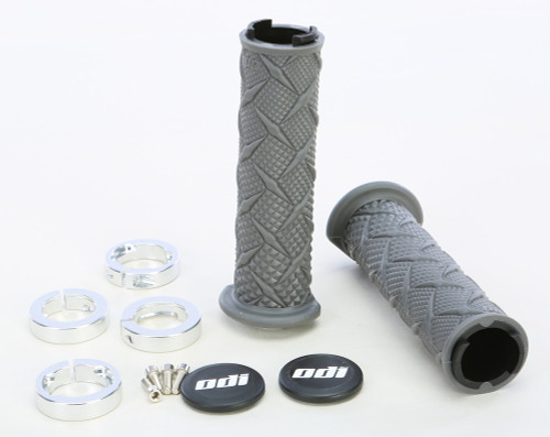 ATV X-TREME LOCKON GRIP SILVER