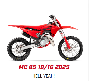 GASGAS MC 85 19/16 2025 – Hell Yeah!