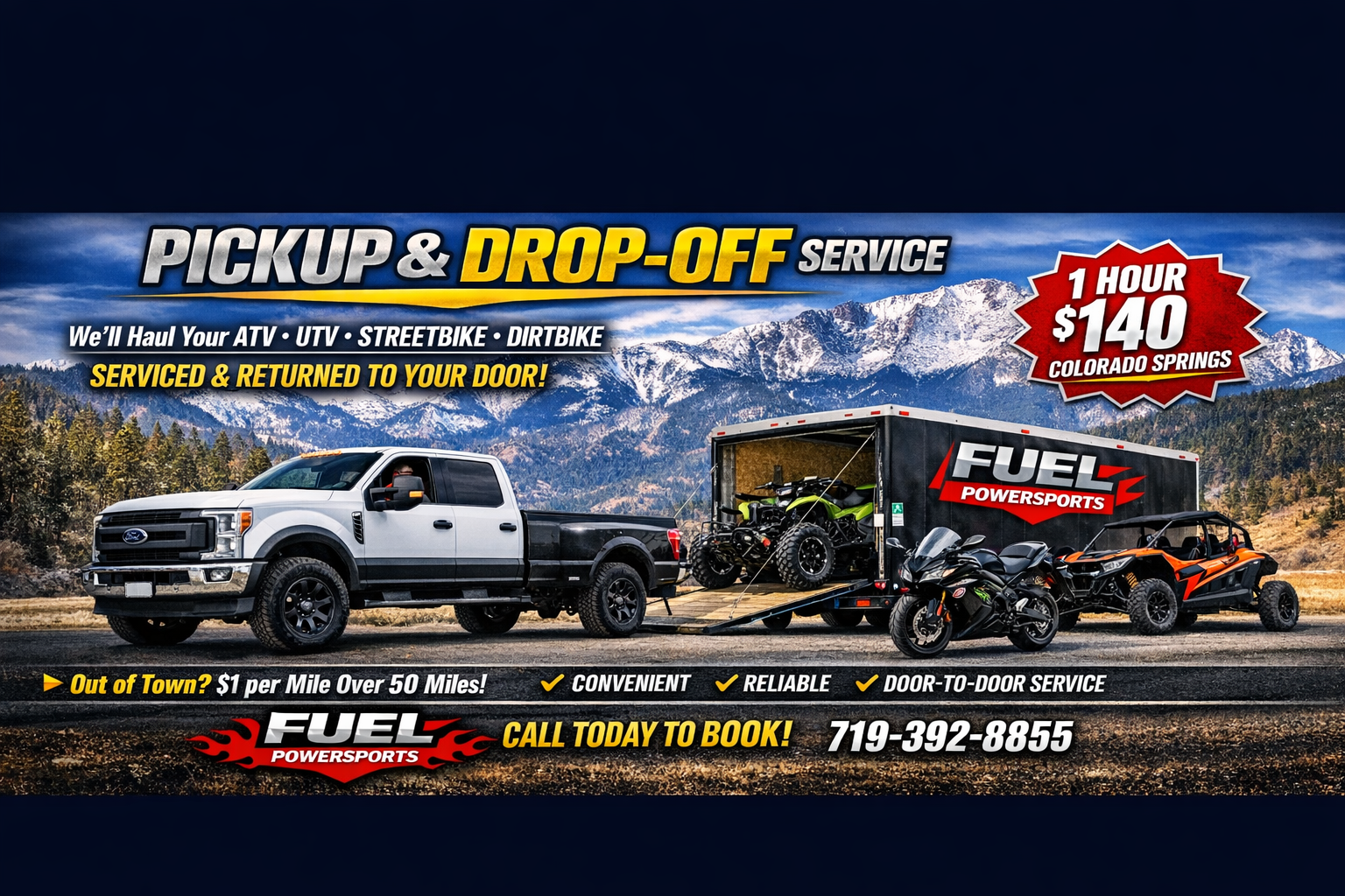 Pickup & Drop-Off Service Banner