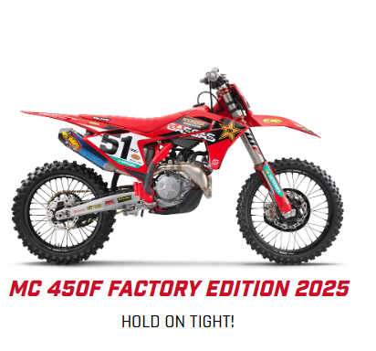 GASGAS MC 450F Factory Edition 2025 – Hold On Tight