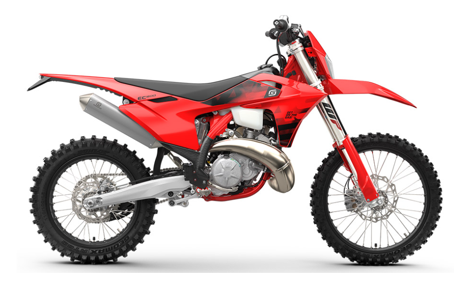 The 2027 GASGAS EC 300 delivers powerful 2‑stroke enduro performance with smooth torque, advanced electronic exhaust control, and lightweight handling for technical terrain. Updated blacked‑out styling, slim ergonomic bodywork, WP suspension, EFI, and Braktec brakes make it a precise, confidence‑inspiring machine built for hard enduro and demanding off‑road riders.